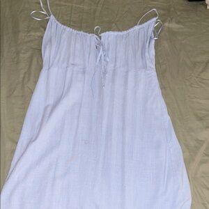 Light Blue Spaghetti Strap Dress
